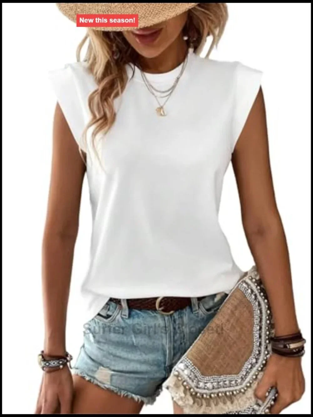 3-Pack Women's Cap Sleeve Tank Tops Casual Summer Spring Loose Fit Tees